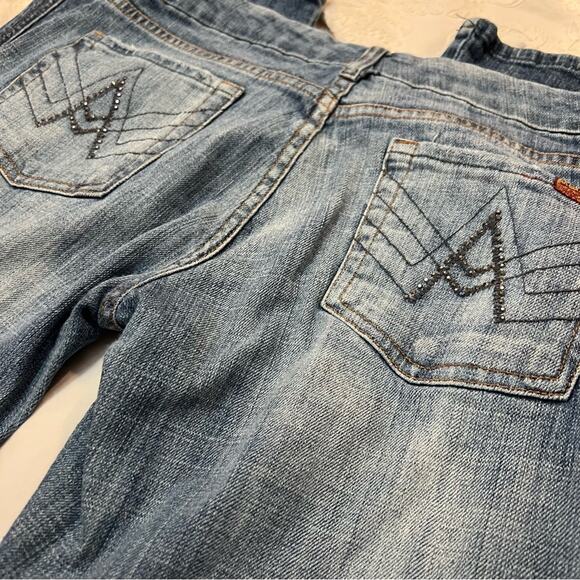 7FAMK A-Pocket Embellished Pocket Flare Jean size 29 - Picture 4 of 12